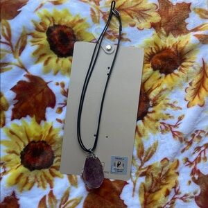 Source Unknown Amethyst Pendant Necklace